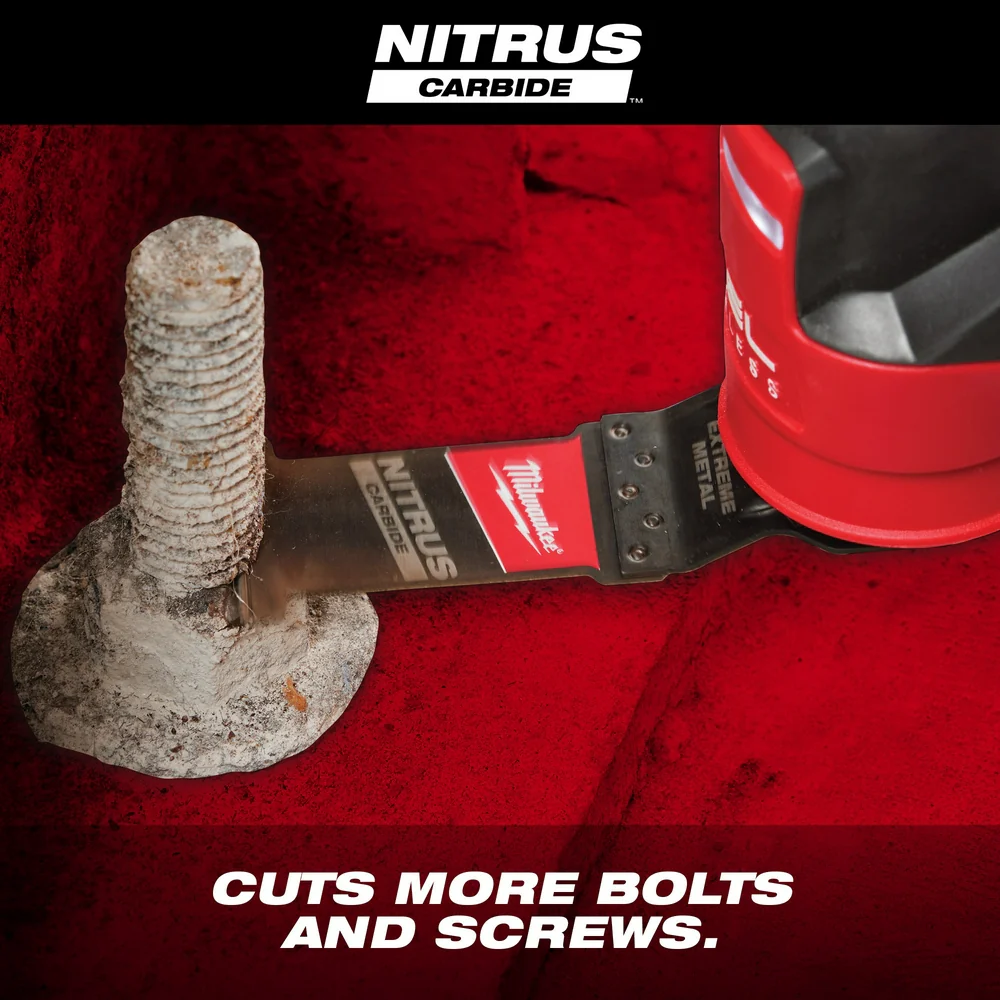 Milwaukee NITRUS™ Carbide Extreme Metal Universal Fit OPEN-LOK™ Multi-Tool Blade (5 PK) - Image 3
