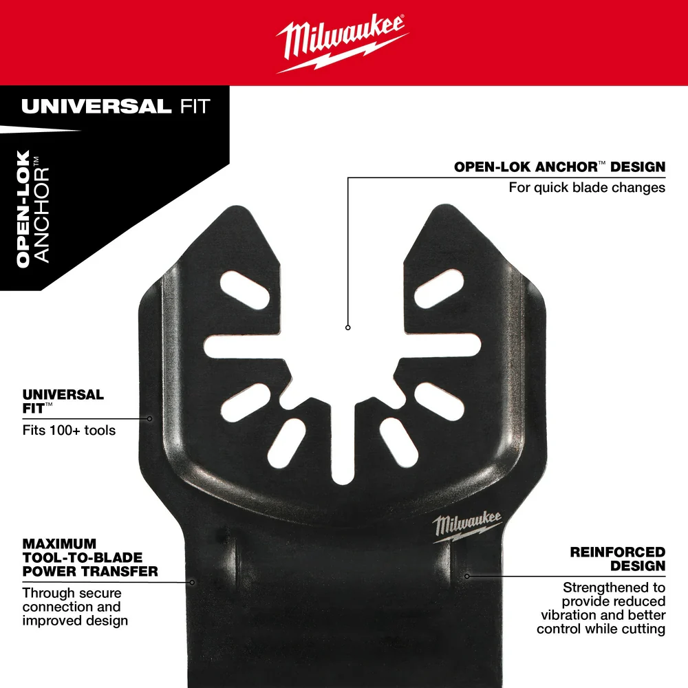 Milwaukee NITRUS™ Carbide Extreme Metal Universal Fit OPEN-LOK™ Multi-Tool Blade (5 PK) - Image 7