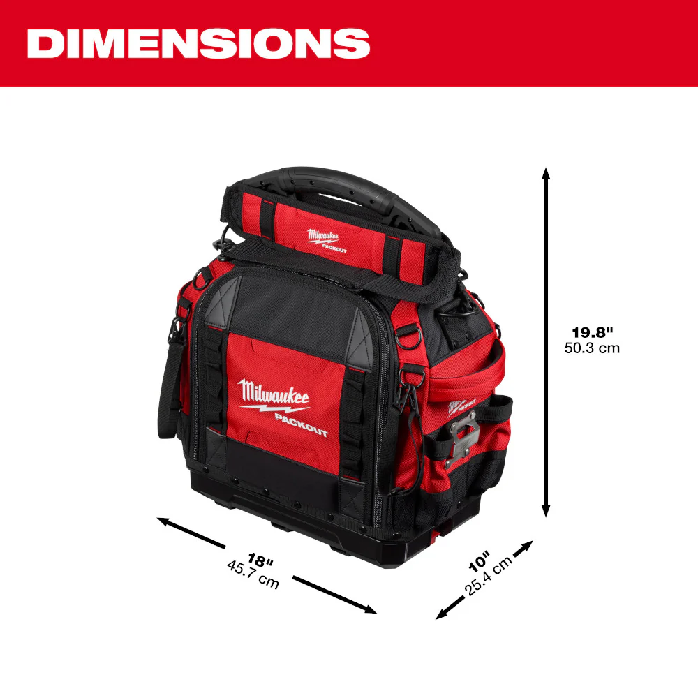 Milwaukee PACKOUT™ 15" Structured Tool Bag - Image 3