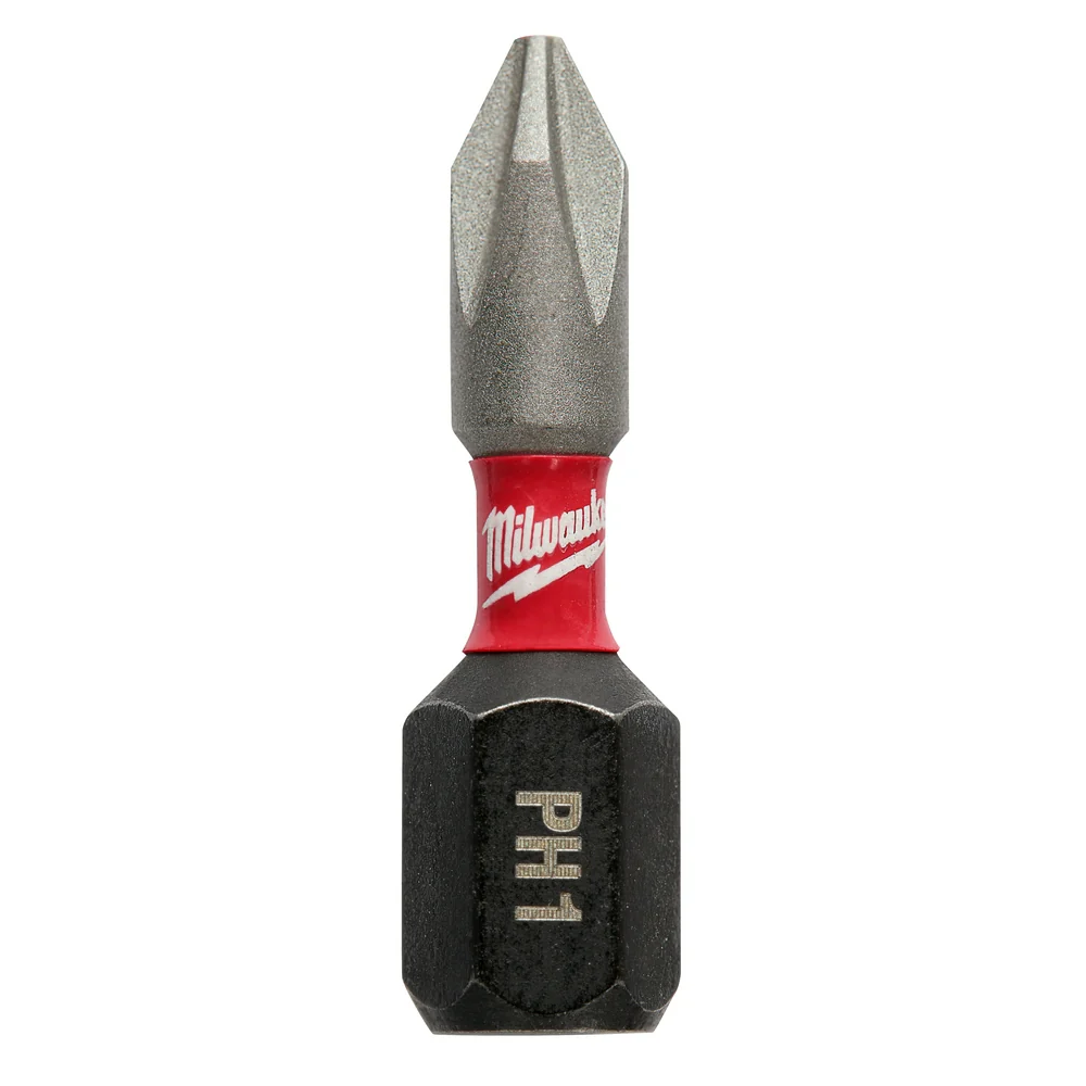 Milwaukee SHOCKWAVE™ 1" Impact Duty Phillips #1 Insert Bits (2 PK)