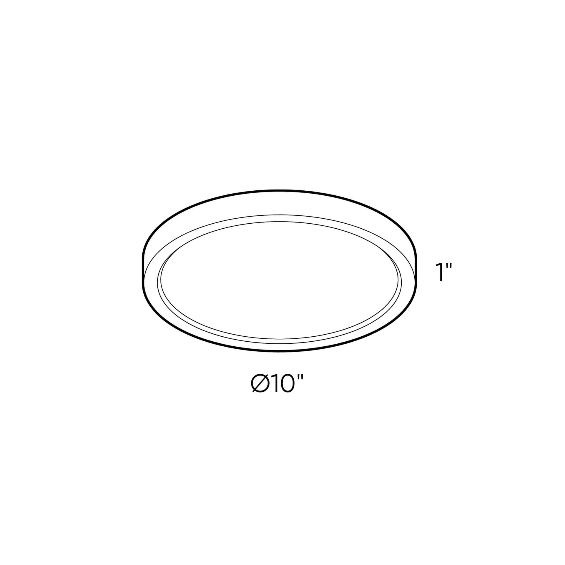 DALS Lighting Satin Nickel 10 Inch Round Indoor/Outdoor LED Flush Mount, Model CFLEDR10-CC-SN* - Image 2