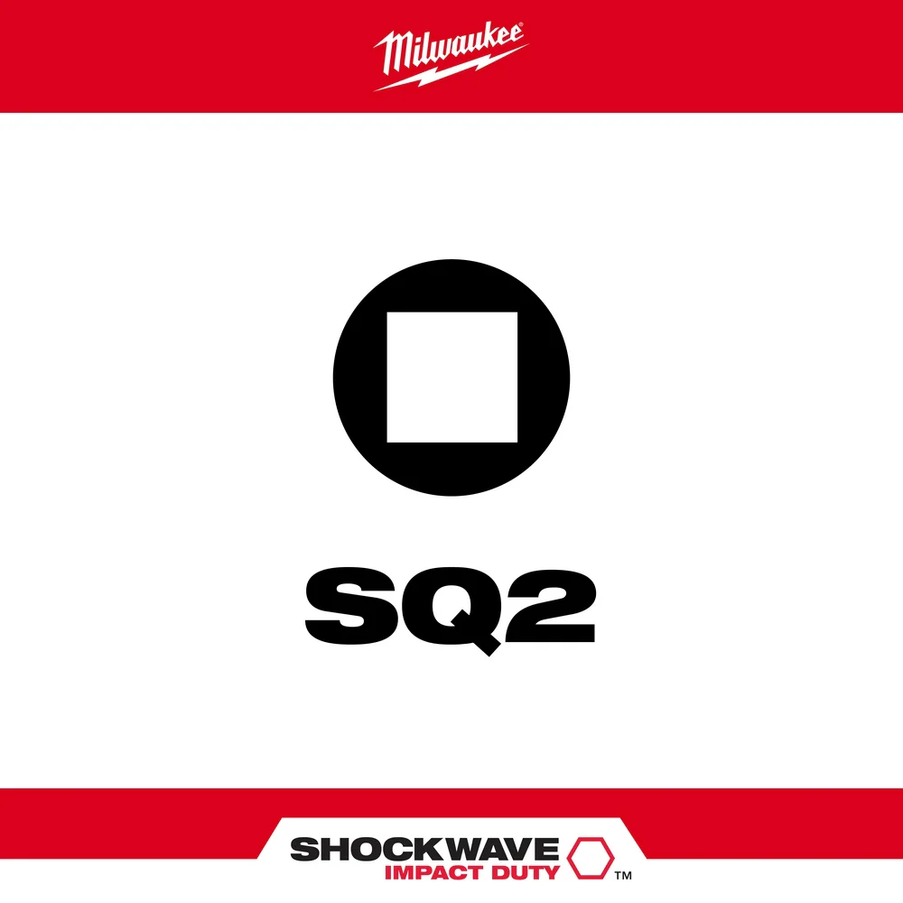 Milwaukee SHOCKWAVE™ Square Recess #2 Insert Bit 10PK - Image 10