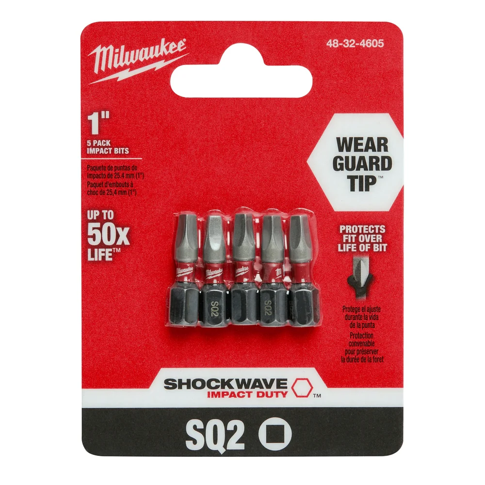 Milwaukee SHOCKWAVE™ Square Recess #2 Insert Bit 10PK - Image 16