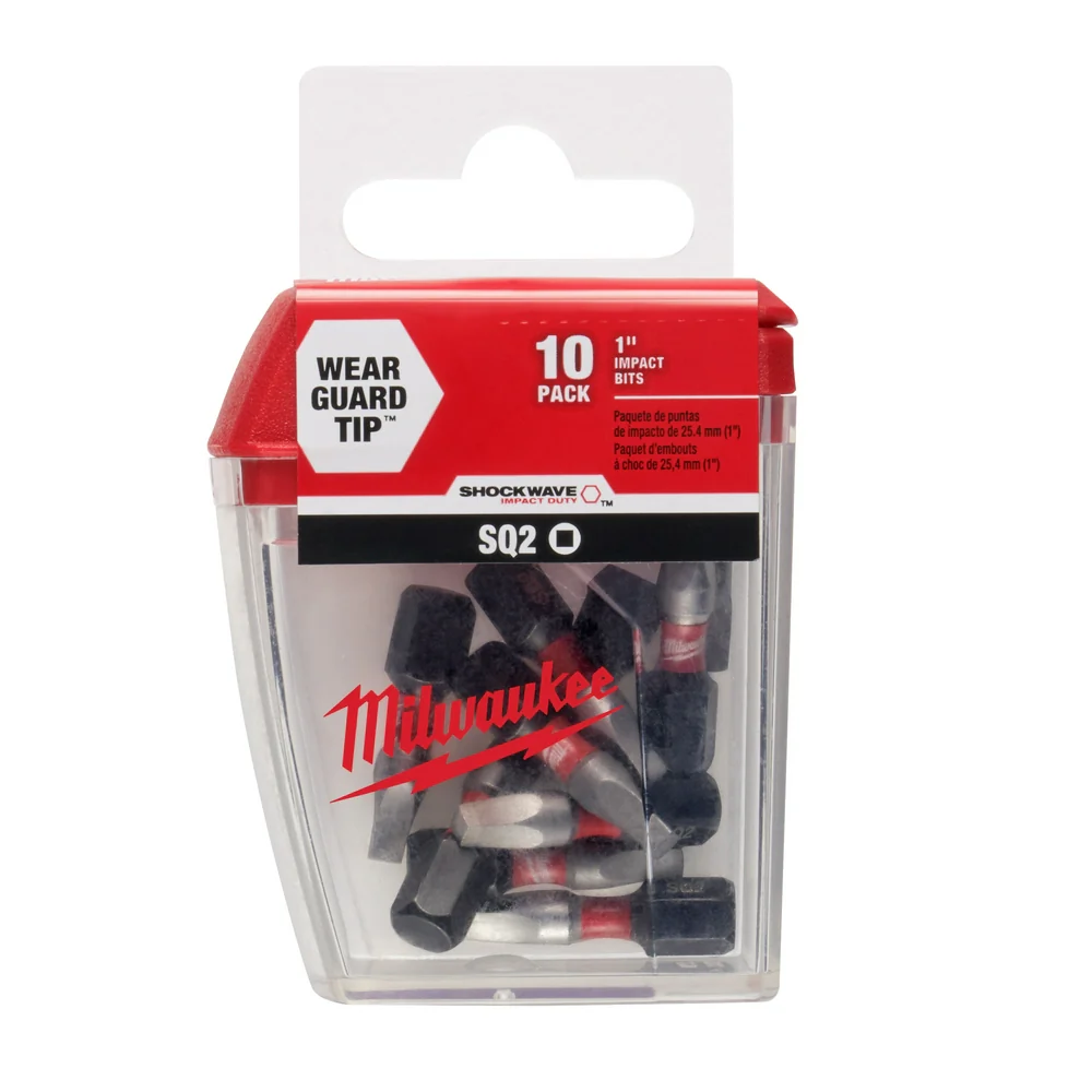 Milwaukee SHOCKWAVE™ Square Recess #2 Insert Bit 10PK - Image 8