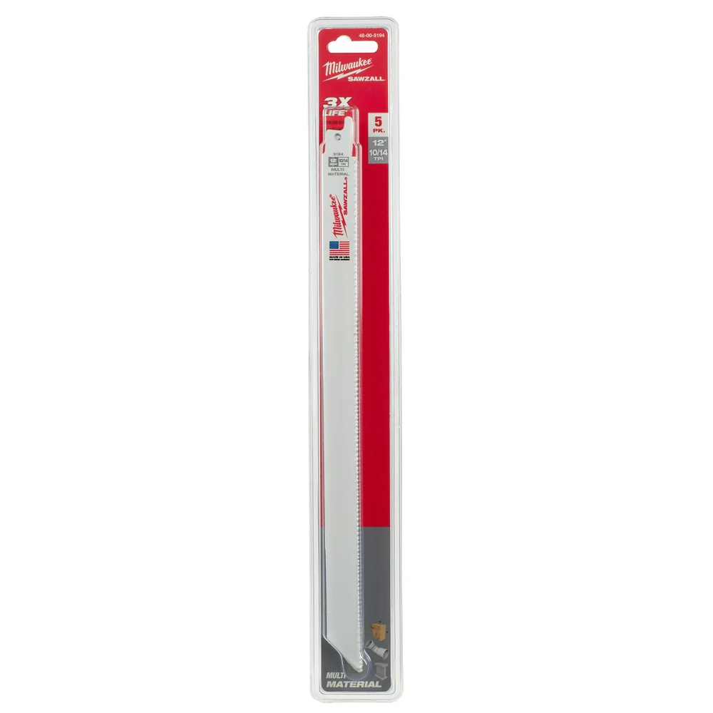 Milwaukee Super Sawzall Blade 10/14 - Image 9