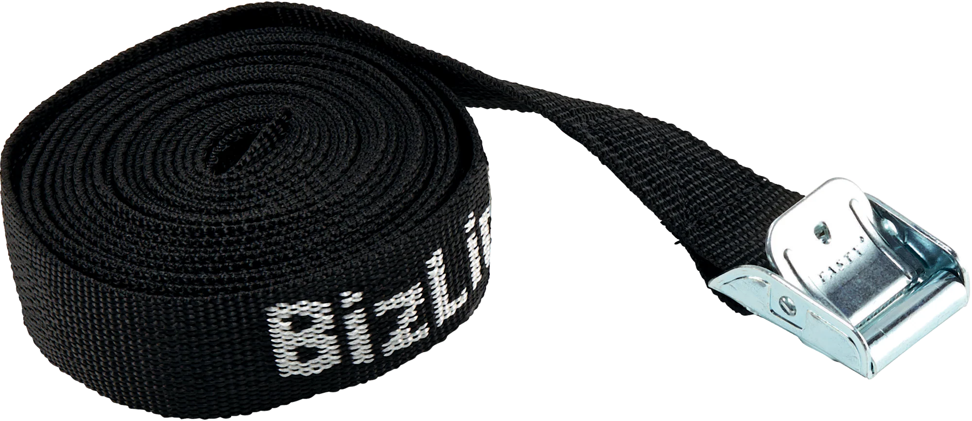 BIZLINE Tie Down Strap C-Style Buckle 10 ft Black