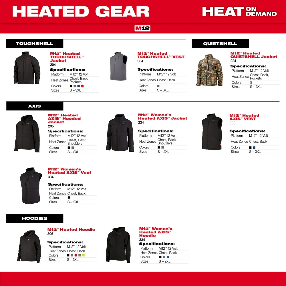Milwaukee M12™ Women's Heated Hoodie Kit Gray XL - Image 8